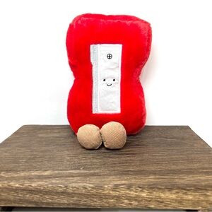 Kawaii Pencil Sharpener Plush – 6.5” Soft Red Plush Toy